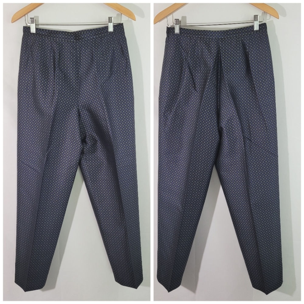 Talbots Navy Blue 100% Silk High Rise Pants